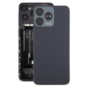 Pour ZTE Axon 50 Lite 8050 Couvercle arrière de la batterie en verre avec cadre central / couvercle de l'objectif de l'appareil photo (noir) SH22BL129-20