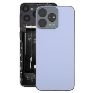 Pour ZTE Axon 50 Lite 8050 Couvercle arrière de la batterie en verre avec cadre central / Couvercle de l'objectif de l'appareil photo (violet) SH22PL1573-20