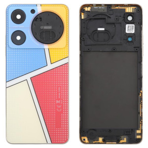 Pour ZTE nubia Music Z2353 Couvercle arrière de batterie en verre avec cadre central / Couvercle d'objectif d'appareil photo (multicolore) SH2CSL72-20