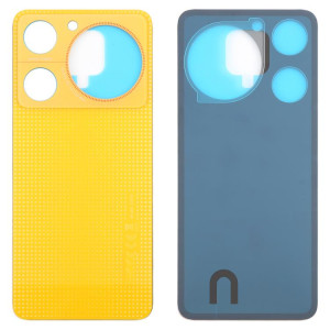 Pour ZTE nubia Music Z2353 Couvercle arrière de batterie en verre avec adhésif (jaune) SH33YL564-20