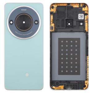 Pour ZTE Blade A75 5G Z2357N / Blade V60 Smart Glass Couvercle arrière de la batterie avec cadre central / Couvercle de l'objectif de l'appareil photo (vert) SH34GL1378-20