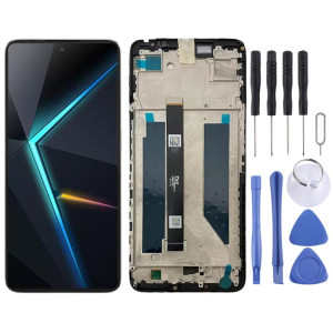 Pour ZTE nubia Neo 2 5G Z2352N Écran LCD numériseur assemblage complet avec cadre (noir) SH319B178-20