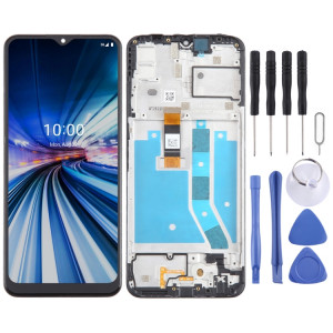 Pour Boost Mobile Celero 5G Écran LCD Numériseur Assemblage complet avec cadre (Noir) SH712B1734-20