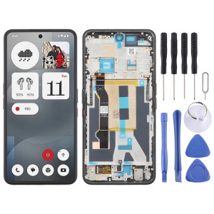 Écran LCD AMOLED d'origine pour téléphone 3a A059 For Nothing avec châssis (noir) SH731B158-20