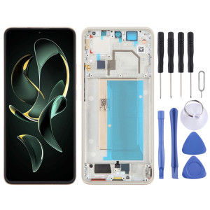 Pour Xiaomi 13T Matériau AMOLED d'origine Écran LCD Numériseur Assemblage complet avec cadre (Or) SH841J1944-20