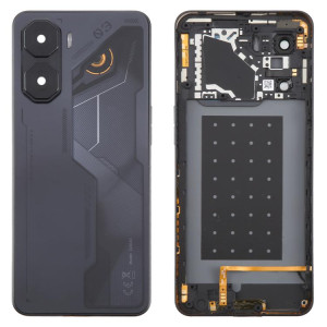 Cache arrière de batterie en plastique pour ZTE Nubia Neo 3 avec cadre central et cache d'objectif d'appareil photo (noir) SH98BL1826-20