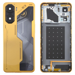 Cache arrière de batterie en plastique pour ZTE Nubia Neo 3 avec cadre central et cache d'objectif d'appareil photo (doré) SH98JL1378-20