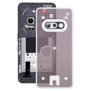 Coque arrière en verre avec cadre pour appareil photo pour téléphone For Nothing Phone 3a A059 (blanc) SH01WL229-20