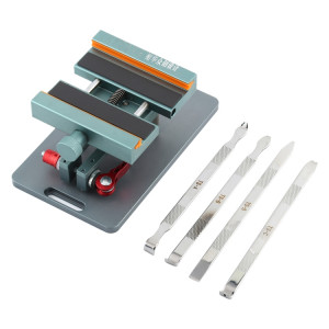 XHZC-125 360 degrés rotatif multifonction PCB support de réparation de carte mère + 4 en 1 ensemble de pied de biche en métal SH0224244-20