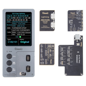 Pour iPhone 6 14 Pro Max 5 en 1 Qianli iCopy Plus 2.2 Ensemble de programmeur de détection de réparation, SQ645B483-20