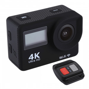 Caméra de sport WiFi HD 4K avec télécommande et boîtier étanche de 30 m, écran tactile LTPS de 2,0 pouces + écran frontal de 0,96 pouces, objectif grand angle de 170 degrés SC0046694-20