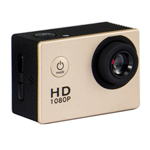 HAMTOD HSJ400 Sport caméra avec 30m étui étanche, Generalplus 6624, 2,0 pouces écran LCD (Gold) SH421J1990-20