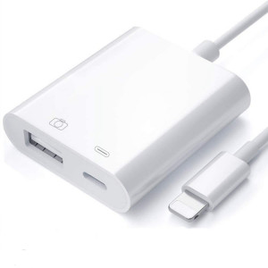 ZS-KL21806 2 IN 1 8 broches à USB 3.0 + Camera USB Read OTG Adaptateur, compatible avec le système iOS 13 et au-dessus SH0866946-20
