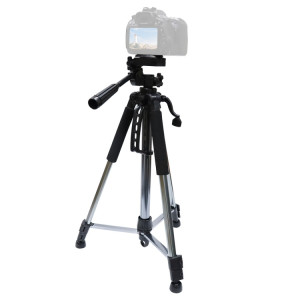 Support de diffusion en direct pour trépied d'appareil photo L-1200 pour téléphones portables, appareils photo, projecteurs Trépied réglable universel 55-148CM (argent) SH1417479-20