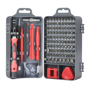Jeu d'outils de maintenance de démontage d'ordinateur de téléphone portable de tournevis de précision 115 en 1 (rouge) SH801B1112-20