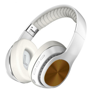 VJ320 Bluetooth 5.0 casque sans fil pliable monté sur la tête prend en charge la carte TF avec micro (blanc) SH301D40-20