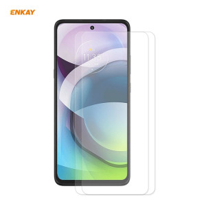 Pour Motorola Moto G 5G 2 PCS ENKAY Hat-Prince 0.26mm 9H 2.5D Film de verre trempé à bord incurvé SE29051836-20