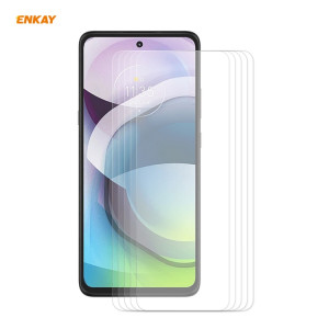 Pour Motorola Moto G 5G 5 PCS ENKAY Hat-Prince 0.26mm 9H 2.5D Film de verre trempé à bord incurvé SE3005147-20