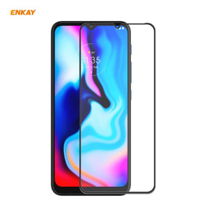 Pour Motorola Moto E7 Plus ENKAY Hat-Prince Anti-goutte colle complète en verre trempé Film plein écran protecteur anti-chute SE5904781-20