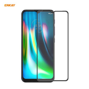 Pour Motorola Moto G9 / G9 Play ENKAY Hat-Prince Anti-goutte colle complète en verre trempé Film plein écran protecteur anti-chute SE8902648-20