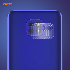 Pour Motorola G9 / G9 Play 5 pièces ENKAY Hat-Prince 0.2mm 9H 2.15D bord rond lentille de caméra arrière Film en verre trempé SE38031849-20