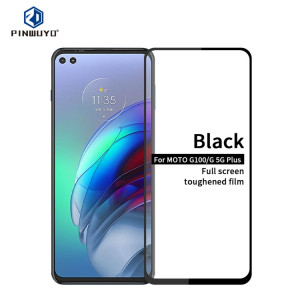 Pour Motorola Moto G100 / G 5G Plus Pinwuyo 9H 2.5D Film de verre trempé en plein écran (noir) SP203A587-20