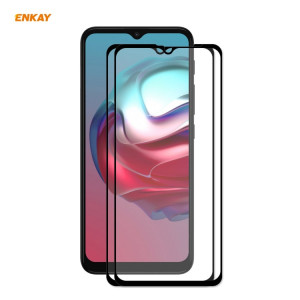Pour Motorola Moto G10 / G20 / G30 2 PCS Enkay Hat-Prince Colle pleine 0.26mm 9H 2.5D Verre trempé Film de couverture complète SE27011807-20