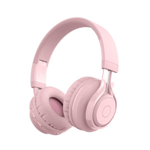 Casque Bluetooth Bluetooth 5,0 sans fil BT06C pour les enfants avec microphone LED SUPPORT Aux IN-IN (Rose) SH501A1226-20