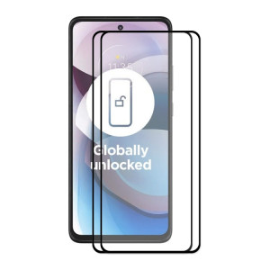 Pour Motorola One 5G ACE 2 PCS Enkay Hat-Prince Colle pleine 0.26mm 9H 2.5D Verre trempé Screen Protector Film de couverture complète SE7503282-20