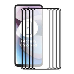 Pour Motorola One 5G Ace 10 pcs Enkay Hat-Prince Colle pleine 0.26mm 9H 2.5D Verre trempé Screen Protector Film de couverture complète SE770311-20