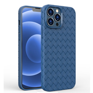 Coque TPU antichoc de couverture entièrement tissée pour iPhone 13 Pro (Bleu) SH002B461-20
