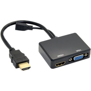 Affichage multi-écran Présentant un convertisseur VGA HDMI sur VGA SH6894872-20