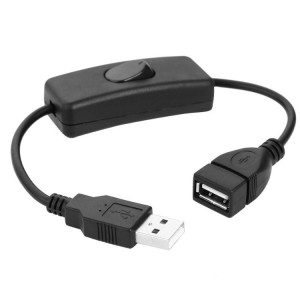28cm USB 2.0 un câble d'extension d'extension mâle à femelle avec interrupteur SH1691658-20