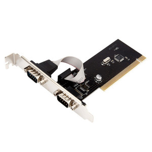 RS232 Port série TX382B 2 PORT PCI à 9 broches Adaptateur de carte Riser avec numéro de suivi SH695063-20