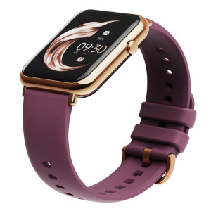 Q19 PRO IP67 SmartWatch Smartwatch 1,69 pouce (Gold + Bourgogne) SH801C570-20