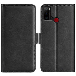 Pour Ulefone Note 10 Case de téléphone en cuir à boucle magnétique à double côte (noir) SH101A446-20