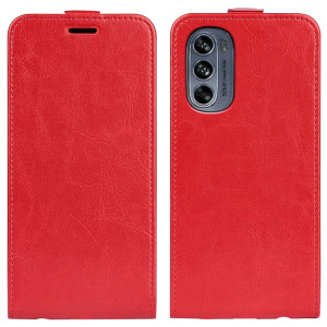 Pour Motorola Moto G62 5G R64 Texture Vertical Flip Leather Phone Case (rouge) SH901C1986-20