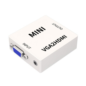 JSM Mini Taille HD 1080P VGA vers HDMI Scaler Box Audio Vidéo Adaptateur Convertisseur Numérique SH9600420-20
