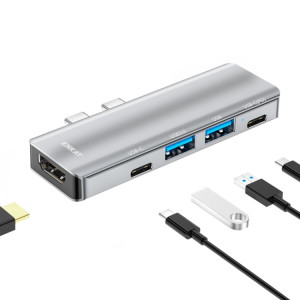 Adaptateur de station d'accueil ENKAY Hat-Prince 5 en 2 Hub Type-C vers 4K HDMI / USB 3.0 SE0501447-20