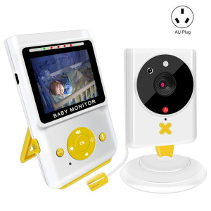 Moniteur bébé jaune sans fil 855P 2,4 pouces avec caméra de surveillance bébé (prise AU) SH301D1176-20