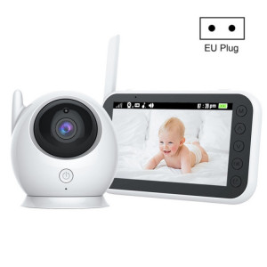 ABM100 4,3 pouces vidéo sans fil couleur vision nocturne bébé moniteur caméra de sécurité à 360 degrés (prise UE) SH601B1308-20