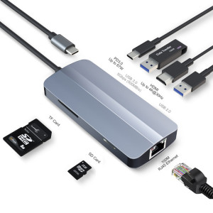 JUNSUNMAY Adaptateur de Station d'Accueil USB-C Multifonctionnel 7 en 1 SJ07801207-20