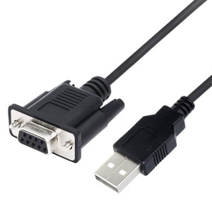 JUNSUNMAY Câble RS232 DB9 femelle vers USB 2.0 de 6 pieds à utiliser uniquement pour contrôleur logique programmable SJ2021864-20