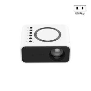 YT300 Accueil Multimédia Mini Projecteur À Distance Support Téléphone Portable (US Plug Blanc) SH701A344-20