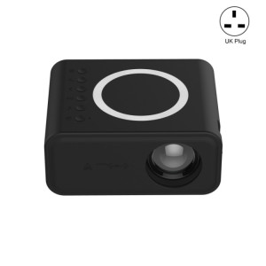 YT300 Accueil Multimédia Mini Projecteur À Distance Support Téléphone Portable (UK Plug Noir) SH701G826-20