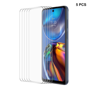 Pour Motorola Moto E32 5 pièces ENKAY 0.26mm 9H 2.5D haute Film de verre trempé aluminium-silicium SE5601837-20