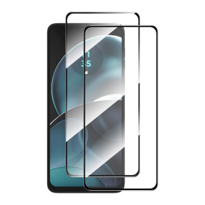 Pour Motorola Moto E32 2 pièces ENKAY Film de verre trempé à haute teneur en aluminium-silicium SE2107848-20