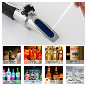 Réfractomètre RZ116 Réfractomètre Portable Portable Digital Refractomètre 0-80 Glycol Handheld ATC Brix Réfractomètre Boîte à bière SH23411484-20