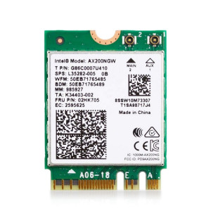 WAVLINK WN675X2M 2,4 GHz/5 GHz double bande WiFi 6 AX3000 M.2 Module BT5.2 carte réseau SW34401023-20