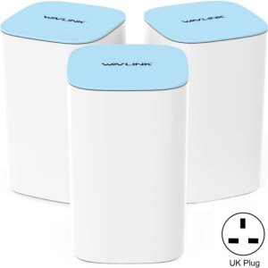 WAVLINK WN551K3 3 pièces AC3000 WiFi répéteur sans fil antenne intégrée routeur sans fil maille tri-bande, prise: prise britannique SW600273-20